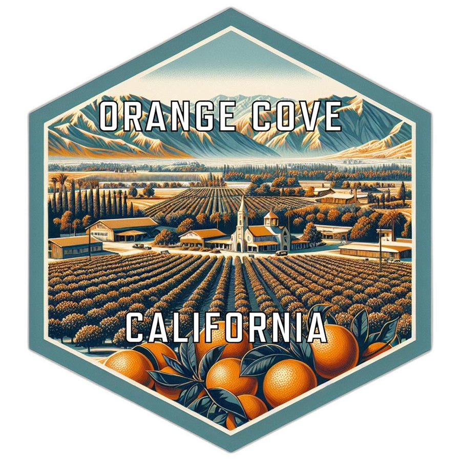 Orange Cove California Travel Destination Souvenir Vinyl Decal Sticker Image 1