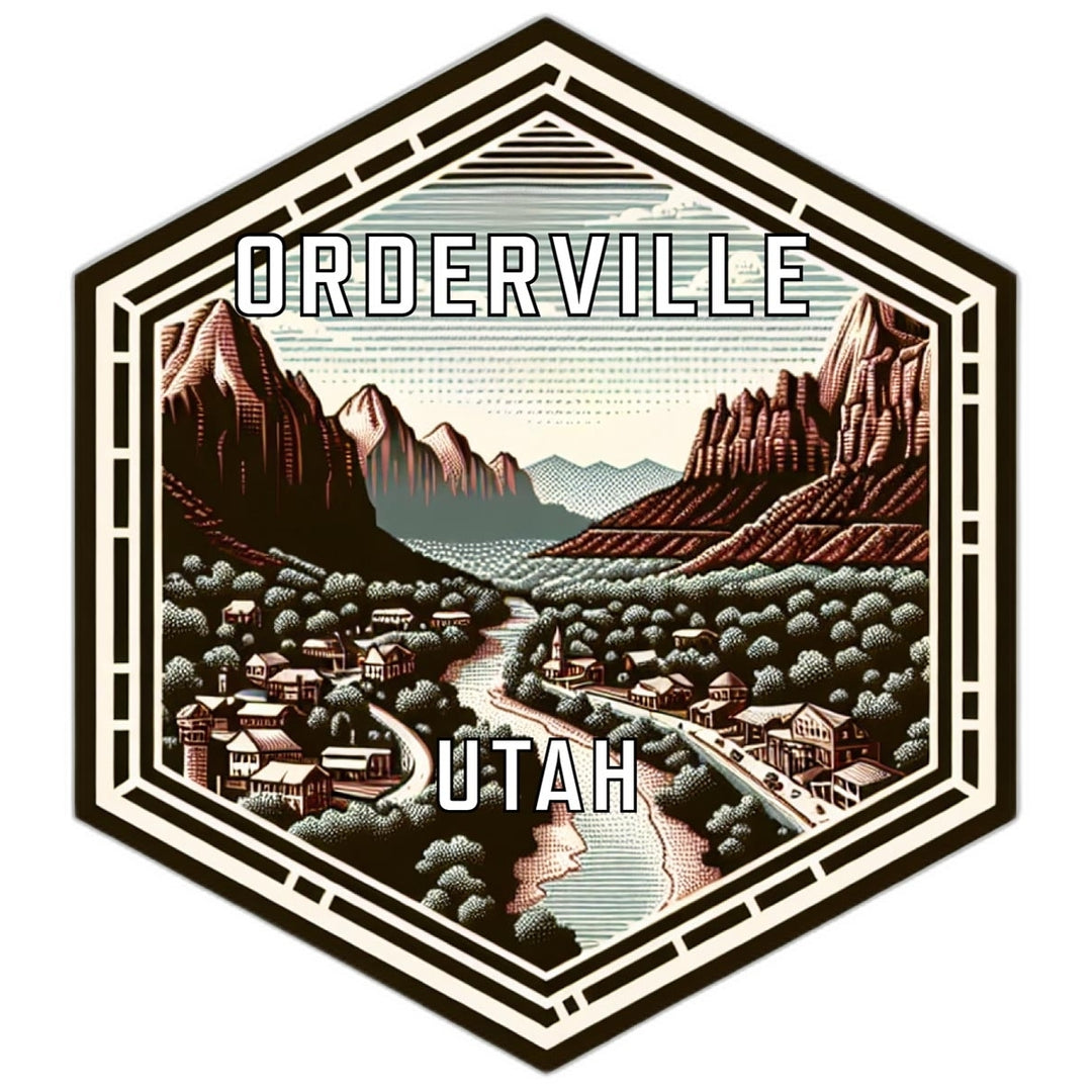 Orderville Utah Travel Destination Souvenir Vinyl Decal Sticker Image 1