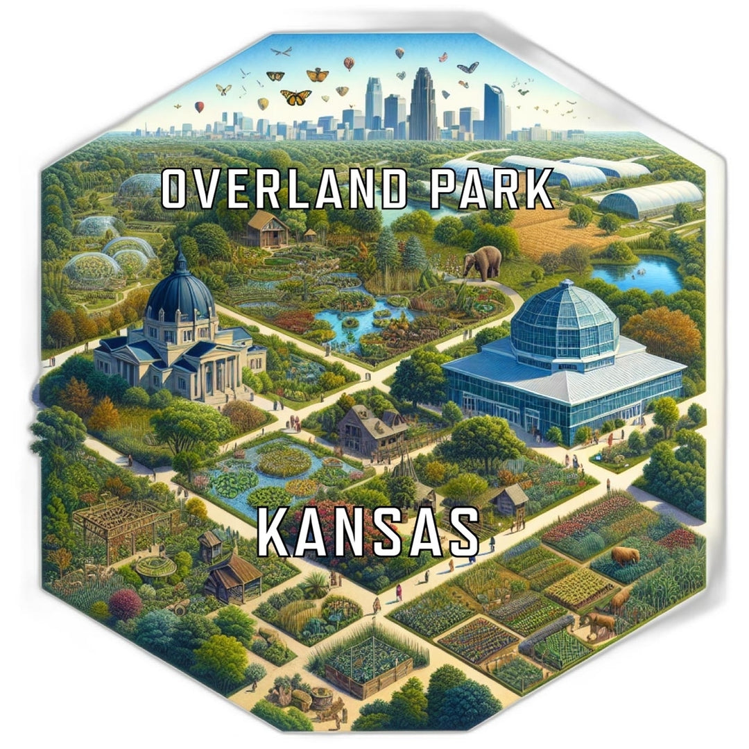 Overland Park Kansas Travel Destination Souvenir Vinyl Decal Sticker Image 1