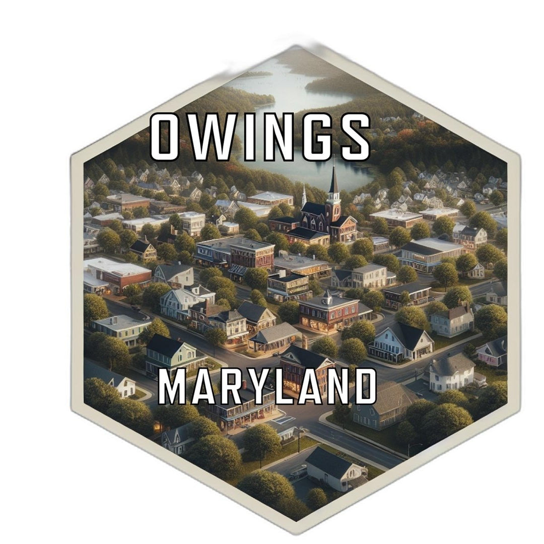 Owings Maryland Travel Destination Souvenir Vinyl Decal Sticker Image 1