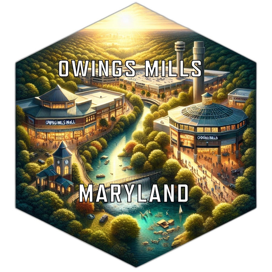 Owings Mills Maryland Travel Destination Souvenir Vinyl Decal Sticker Image 1