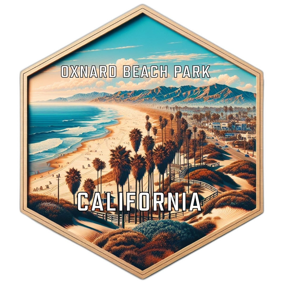 Oxnard Beach Park California Travel Destination Souvenir Vinyl Decal Sticker Image 1