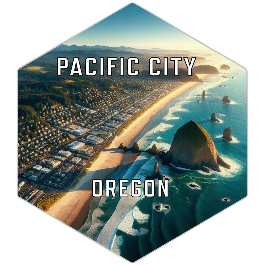 Pacific City Oregon Travel Destination Souvenir Vinyl Decal Sticker Image 1