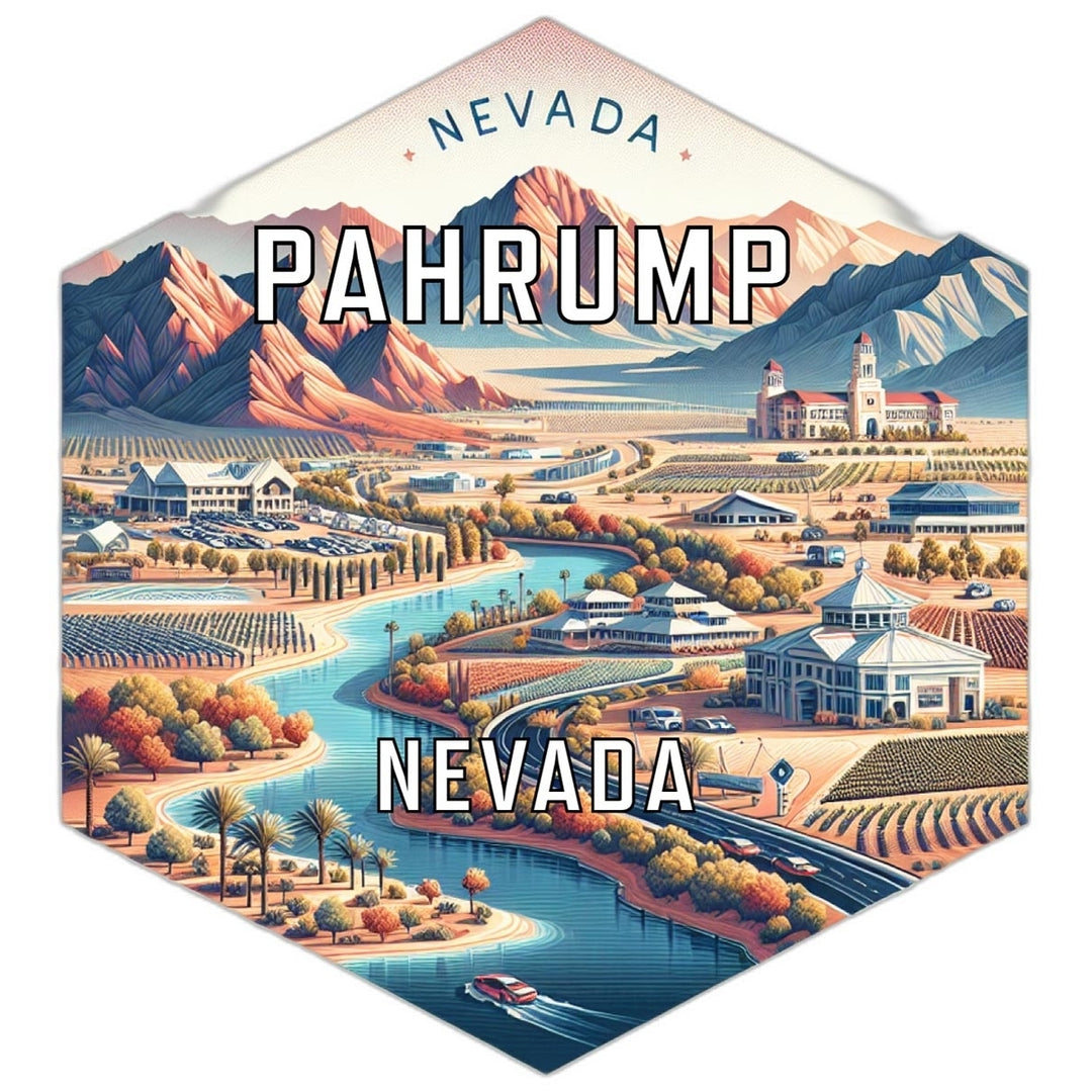 Pahrump Nevada Travel Destination Souvenir Vinyl Decal Sticker Image 1