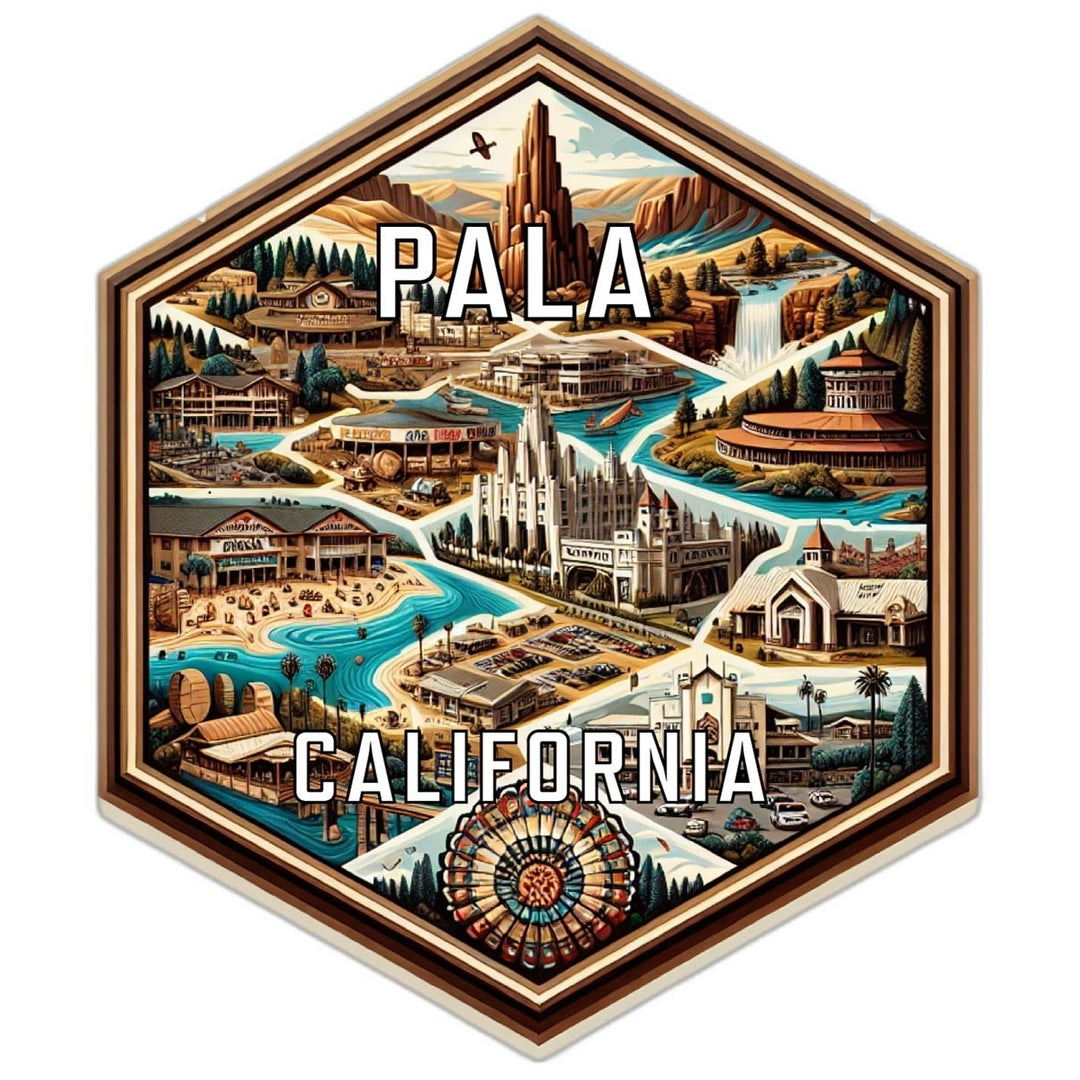 Pala California Travel Destination Souvenir Vinyl Decal Sticker Image 1