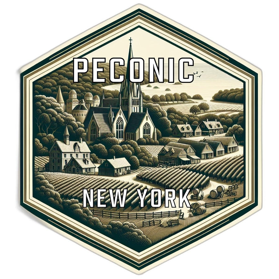 Peconic York Travel Destination Souvenir Vinyl Decal Sticker Image 1