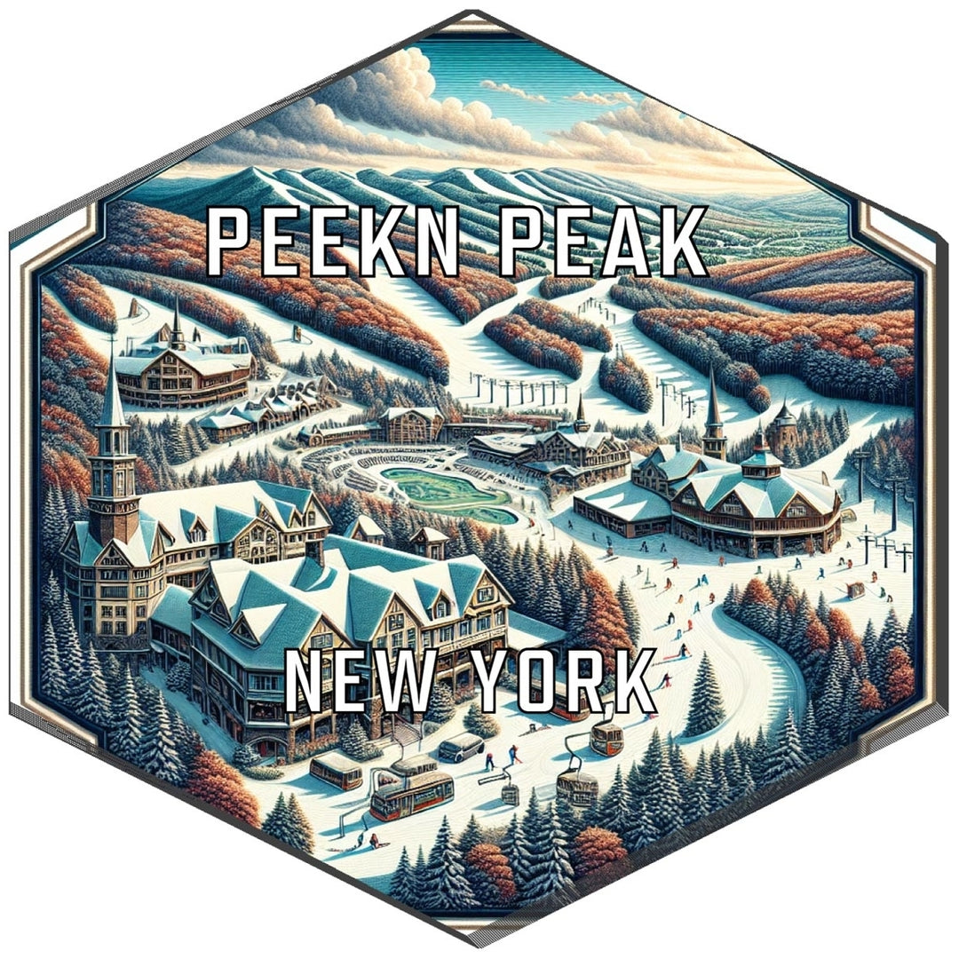 Peek N Peak York Travel Destination Souvenir Vinyl Decal Sticker Image 1