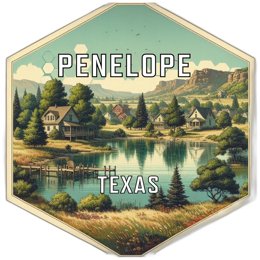 Penelope Texas Travel Destination Souvenir Vinyl Decal Sticker Image 1