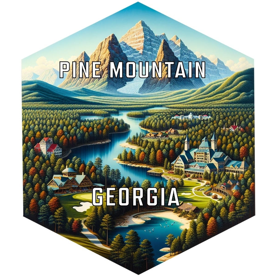 Pine Mountain Georgia Travel Destination Souvenir Vinyl Decal Sticker Image 1