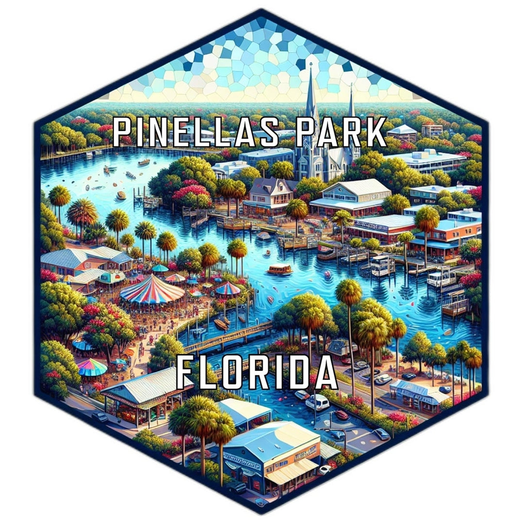 Pinellas Park Florida Travel Destination Souvenir Vinyl Decal Sticker Image 1