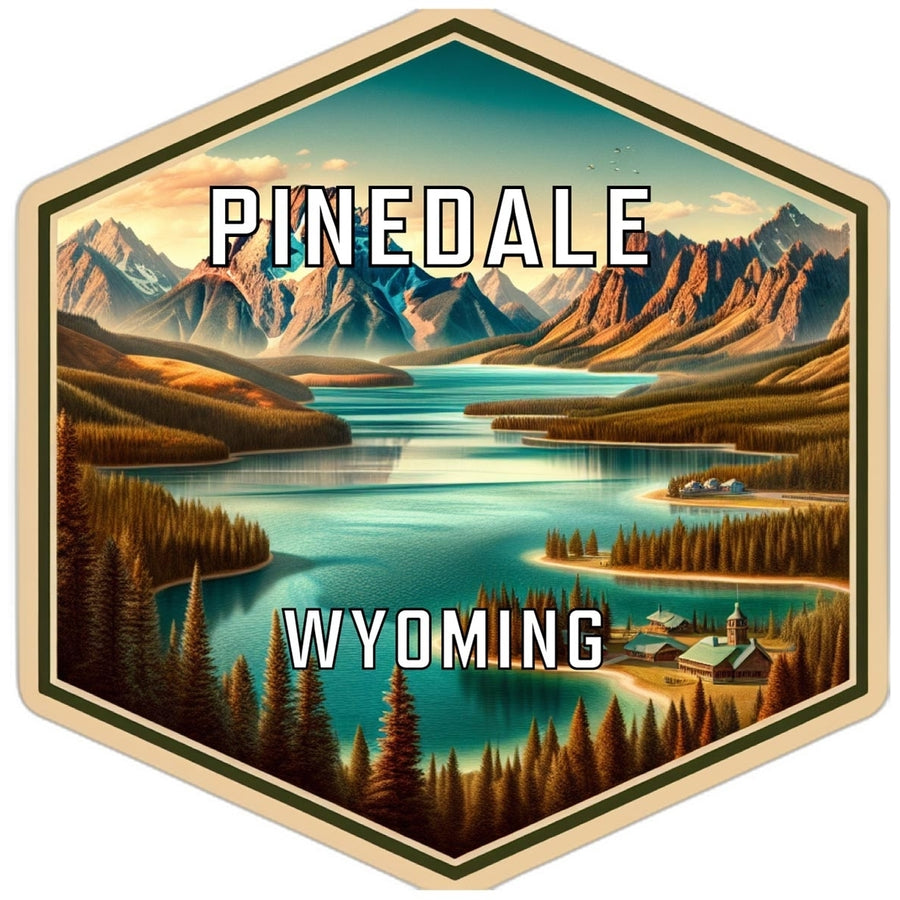 Pinedale Wyoming Travel Destination Souvenir Vinyl Decal Sticker Image 1