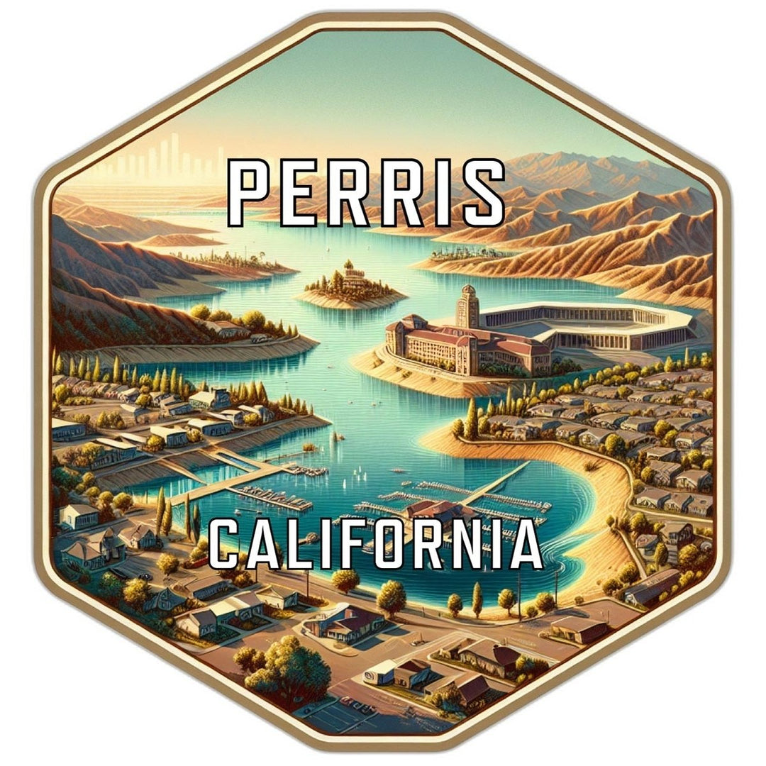 Perris California Travel Destination Souvenir Vinyl Decal Sticker Image 1