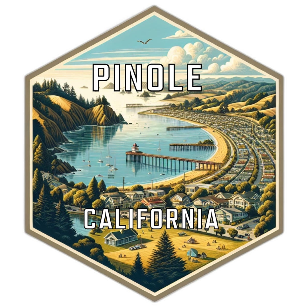 Pinole California Travel Destination Souvenir Vinyl Decal Sticker Image 1