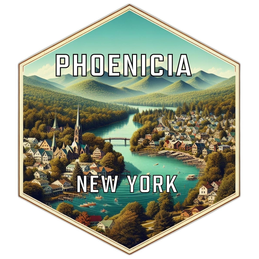 Phoenicia York Travel Destination Souvenir Vinyl Decal Sticker Image 1