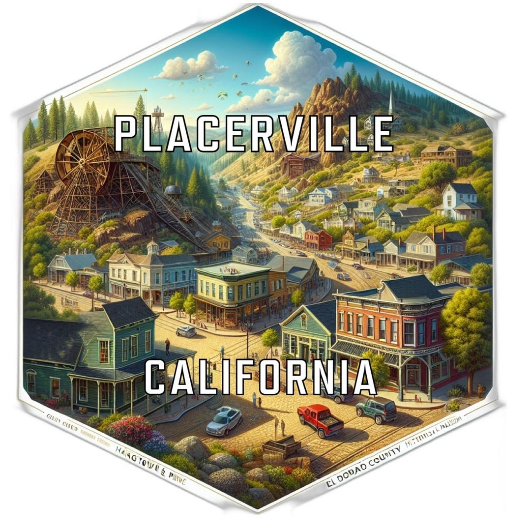 Placerville California Travel Destination Souvenir Vinyl Decal Sticker Image 1