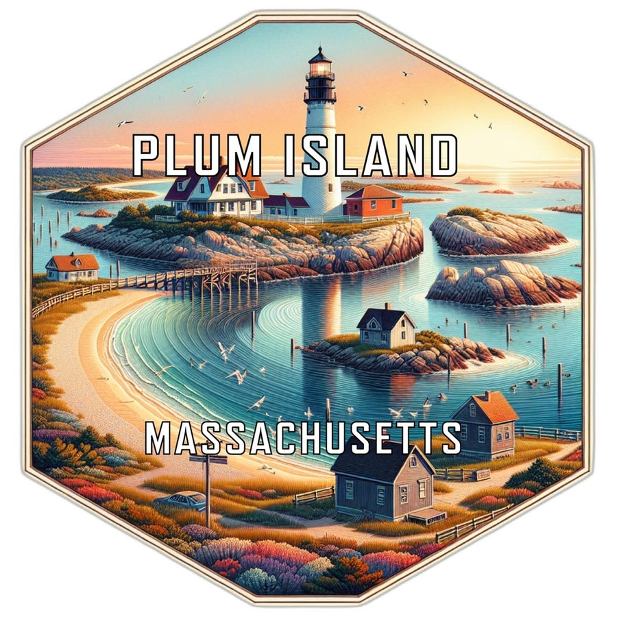 Plum Island Massachusetts Travel Destination Souvenir Vinyl Decal Sticker Image 1