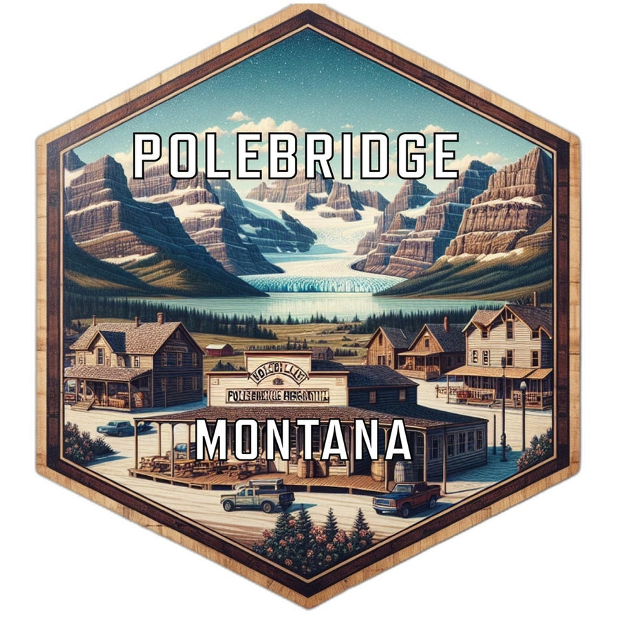 Polebridge Montana Travel Destination Souvenir Vinyl Decal Sticker Image 1