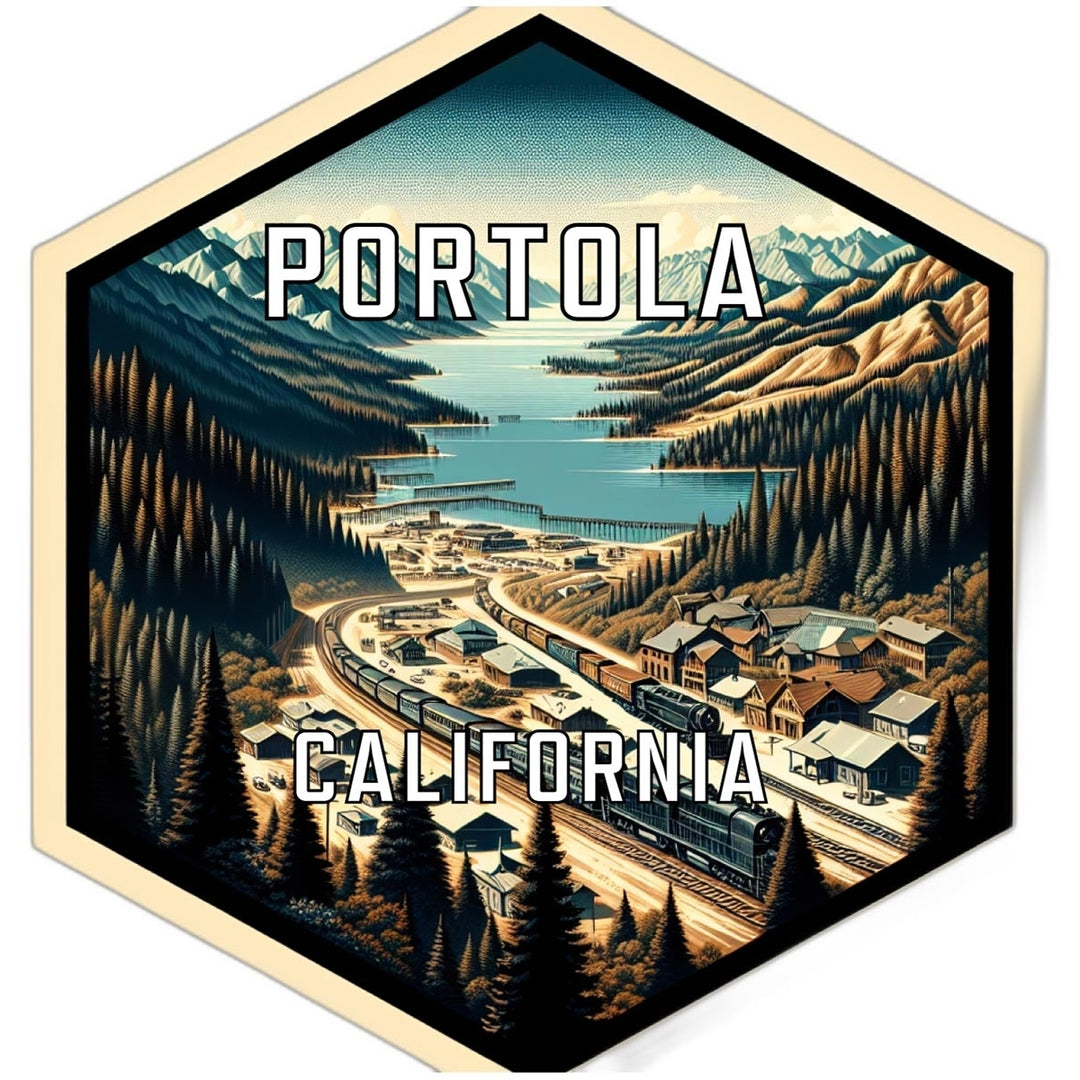 Portola California Travel Destination Souvenir Vinyl Decal Sticker Image 1