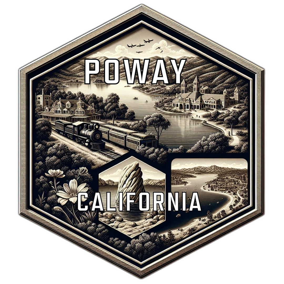 Poway California Travel Destination Souvenir Vinyl Decal Sticker Image 1