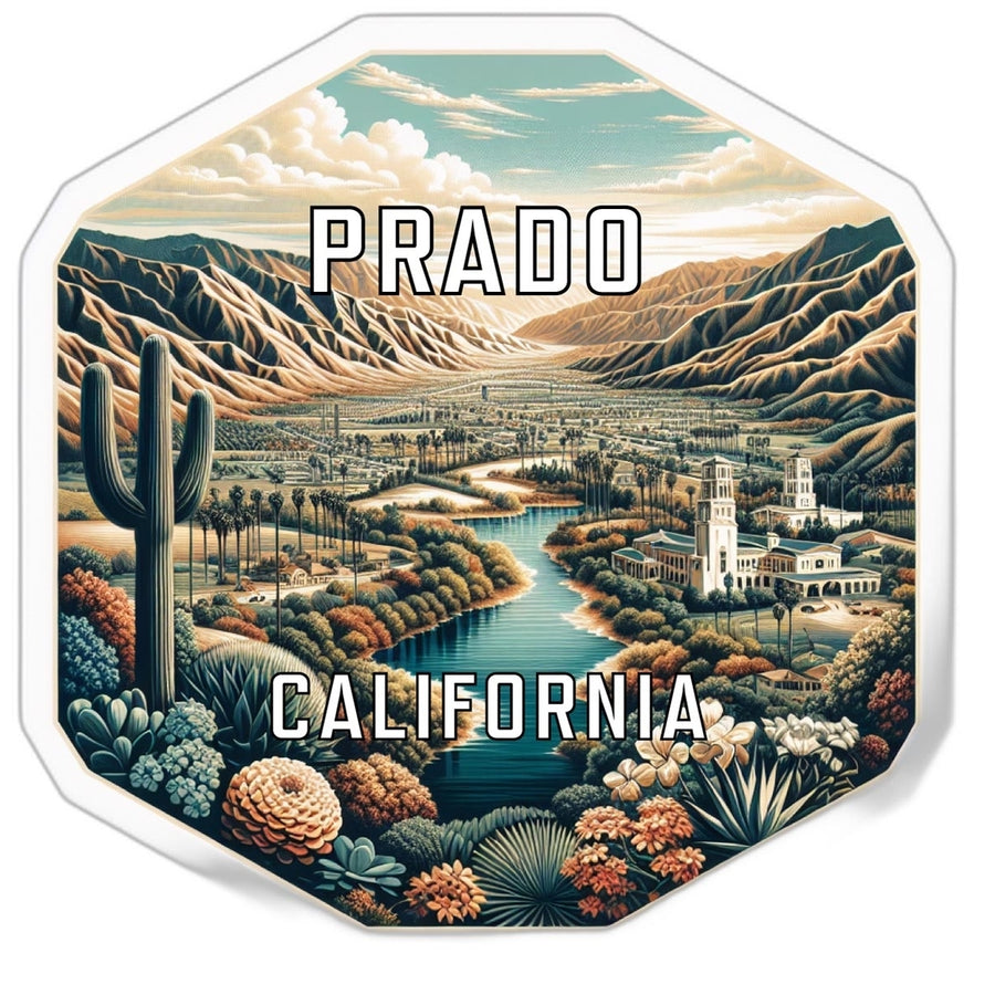 Prado California Travel Destination Souvenir Vinyl Decal Sticker Image 1