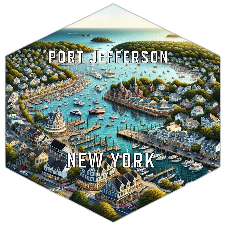 Port Jefferson York Travel Destination Souvenir Vinyl Decal Sticker Image 1