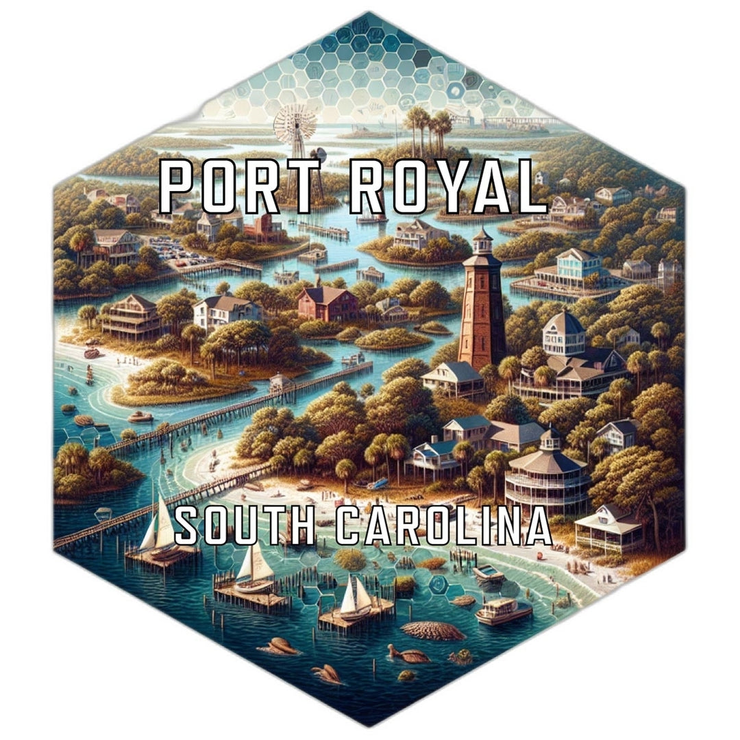 Port Royal South Carolina Travel Destination Souvenir Vinyl Decal Sticker Image 1