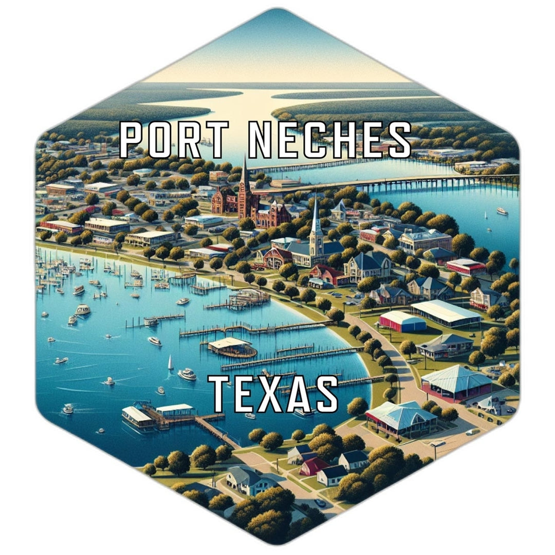 Port Neches Texas Travel Destination Souvenir Vinyl Decal Sticker Image 1