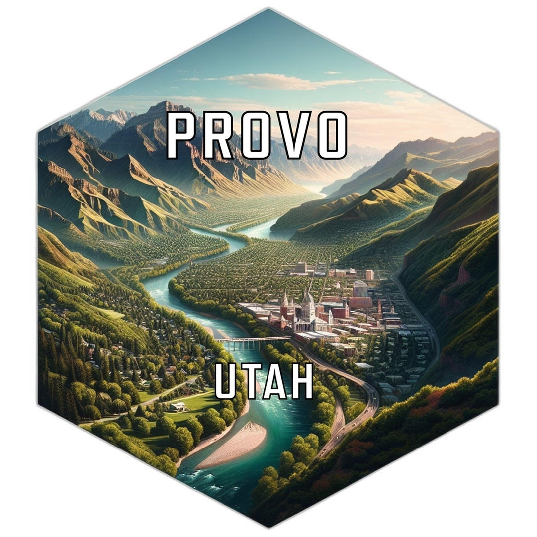 Provo Utah Travel Destination Souvenir Vinyl Decal Sticker Image 1