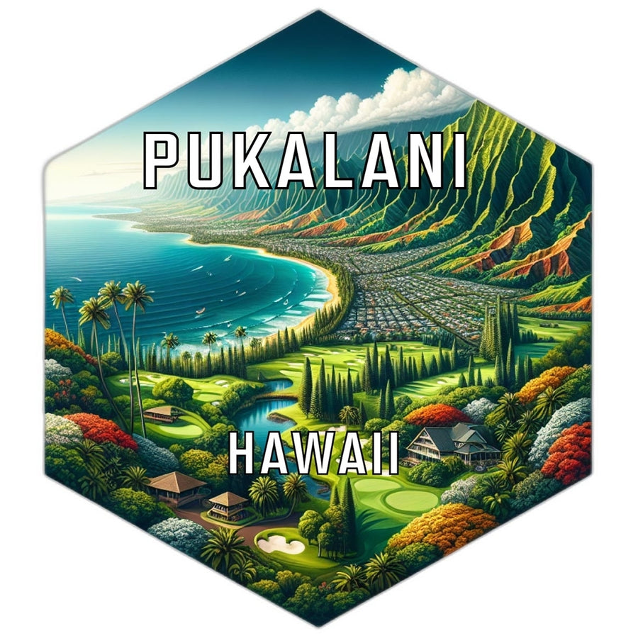 Pukalani Hawaii Travel Destination Souvenir Vinyl Decal Sticker Image 1