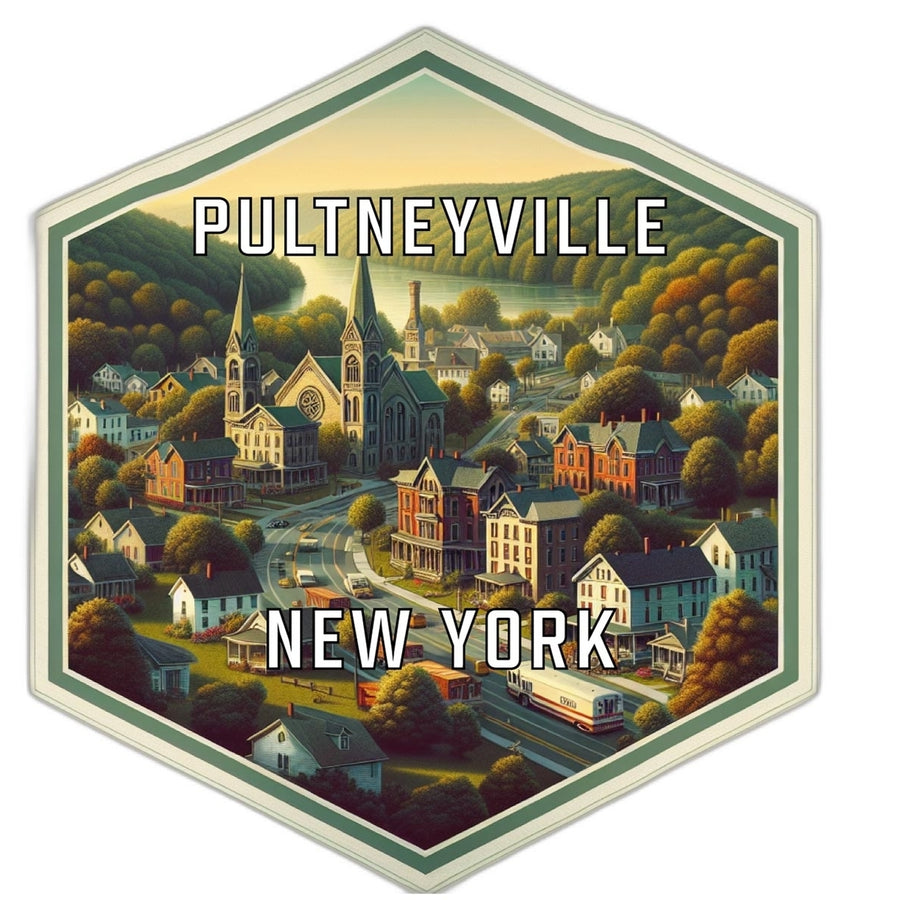 Pultneyville York Travel Destination Souvenir Vinyl Decal Sticker Image 1