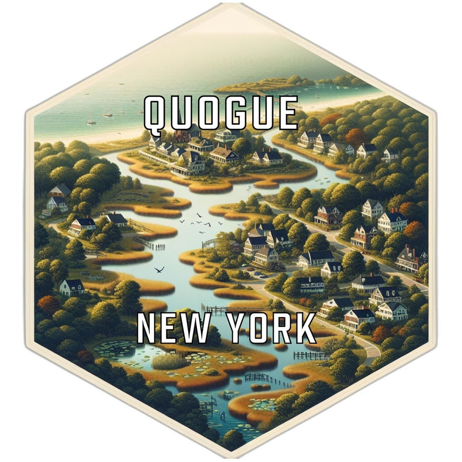 Quogue York Travel Destination Souvenir Vinyl Decal Sticker Image 1