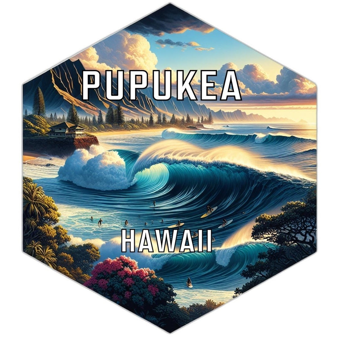 Pupukea Hawaii Travel Destination Souvenir Vinyl Decal Sticker Image 1