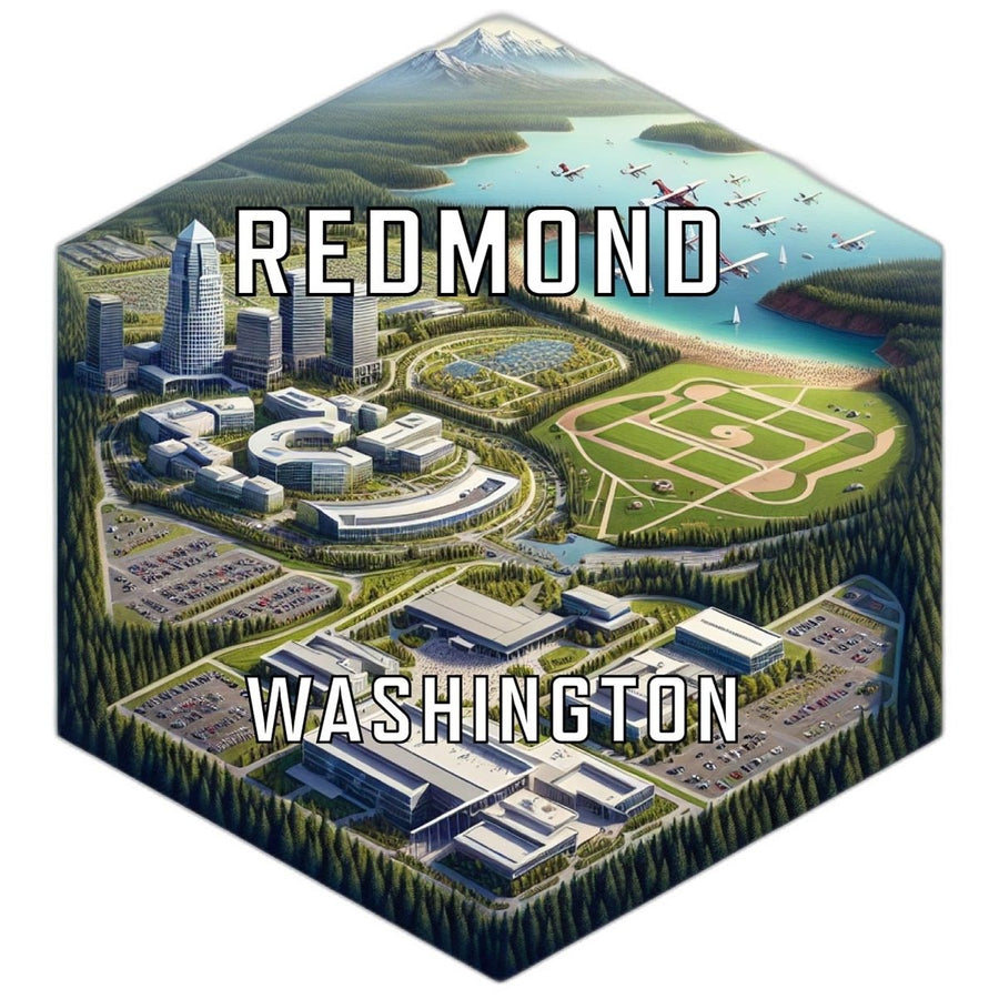 Redmond Washington Travel Destination Souvenir Vinyl Decal Sticker Image 1