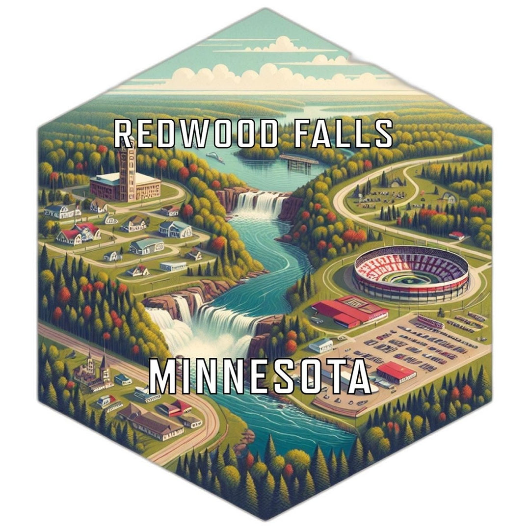 Redwood Falls Minnesota Travel Destination Souvenir Vinyl Decal Sticker Image 1