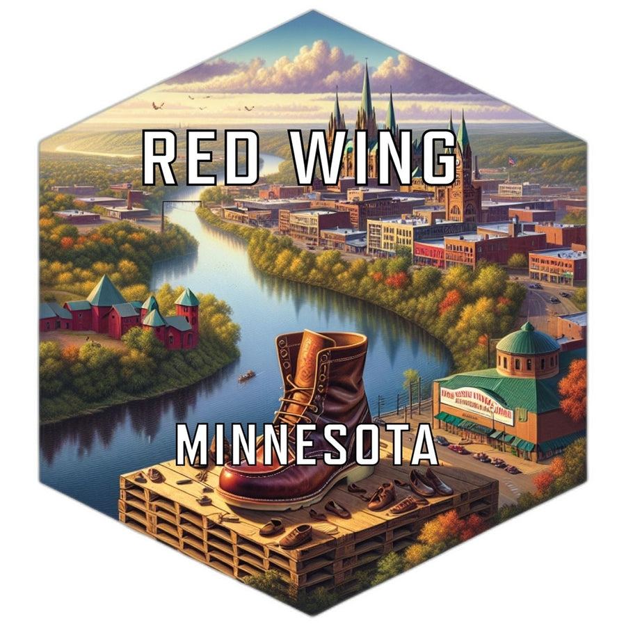 Red Wing Minnesota Travel Destination Souvenir Vinyl Decal Sticker Image 1