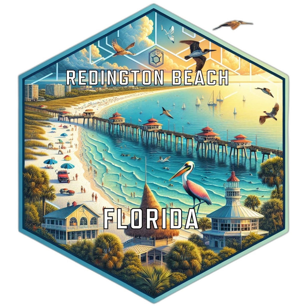 Redington Beach Florida Travel Destination Souvenir Vinyl Decal Sticker Image 1