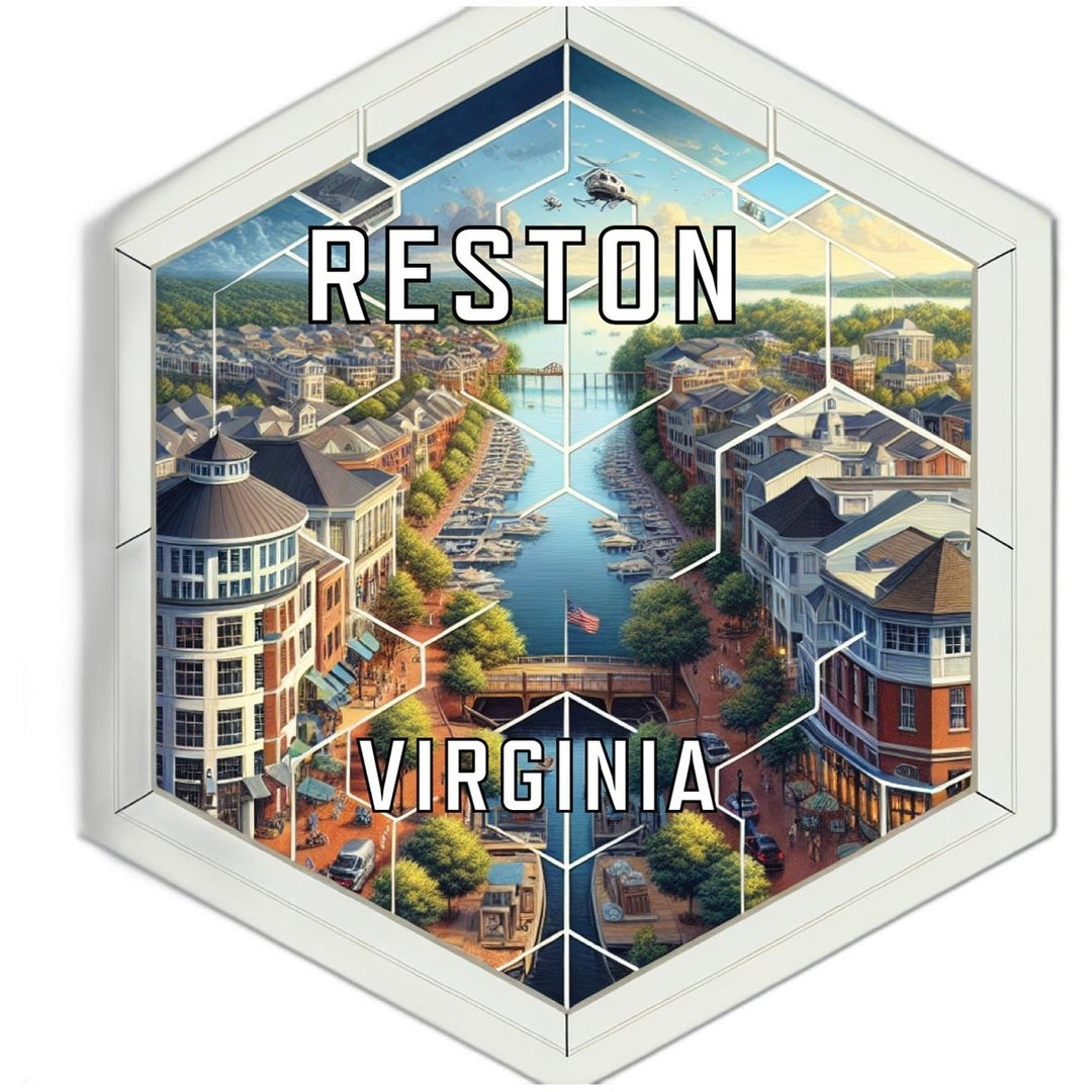 Reston Virginia Travel Destination Souvenir Vinyl Decal Sticker Image 1