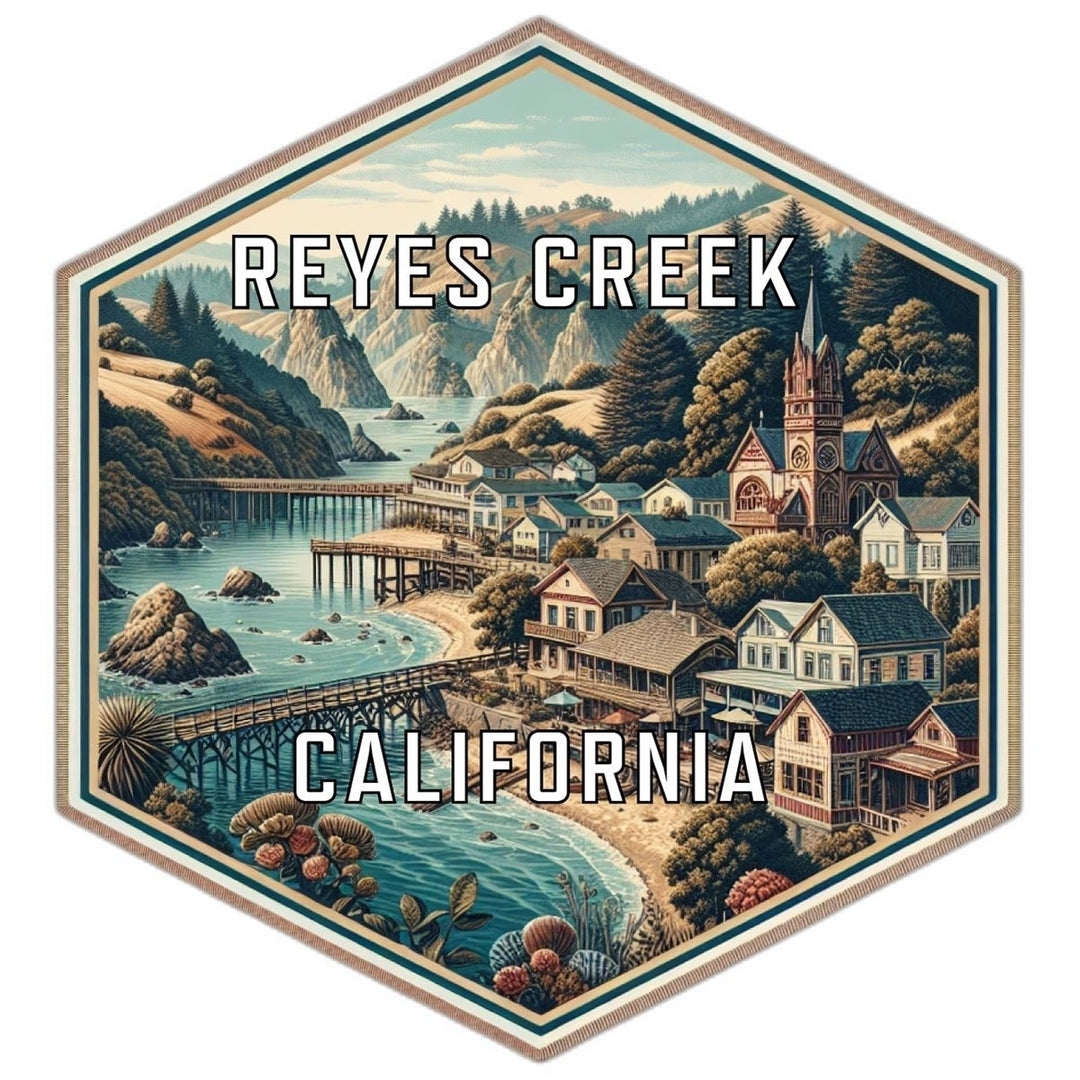 Reyes Creek California Travel Destination Souvenir Vinyl Decal Sticker Image 1