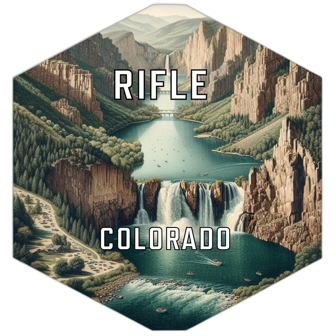 Rifle Colorado Travel Destination Souvenir Vinyl Decal Sticker Image 1