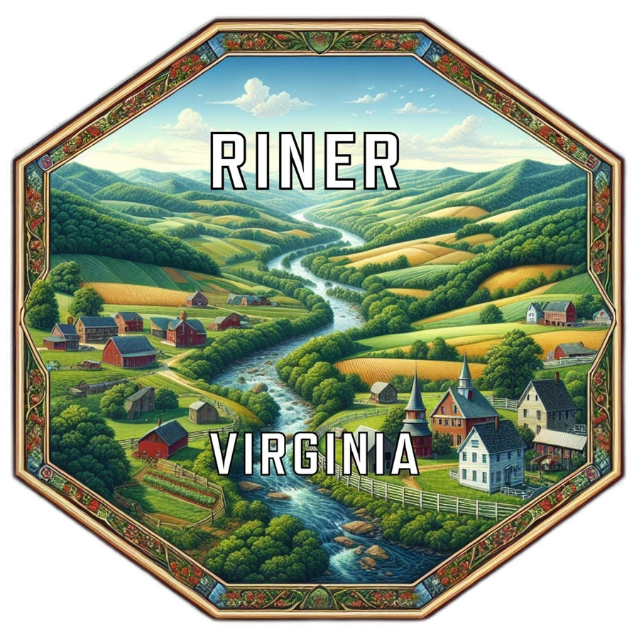 Riner Virginia Travel Destination Souvenir Vinyl Decal Sticker Image 1