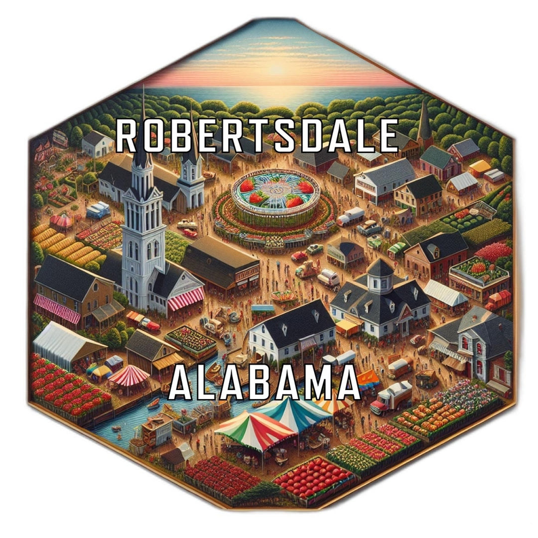 Robertsdale Alabama Travel Destination Souvenir Vinyl Decal Sticker Image 1