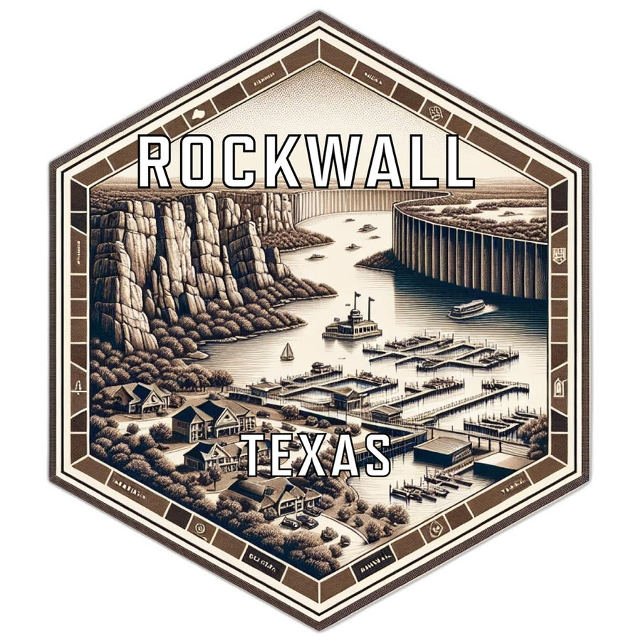 Rockwall Texas Travel Destination Souvenir Vinyl Decal Sticker Image 1