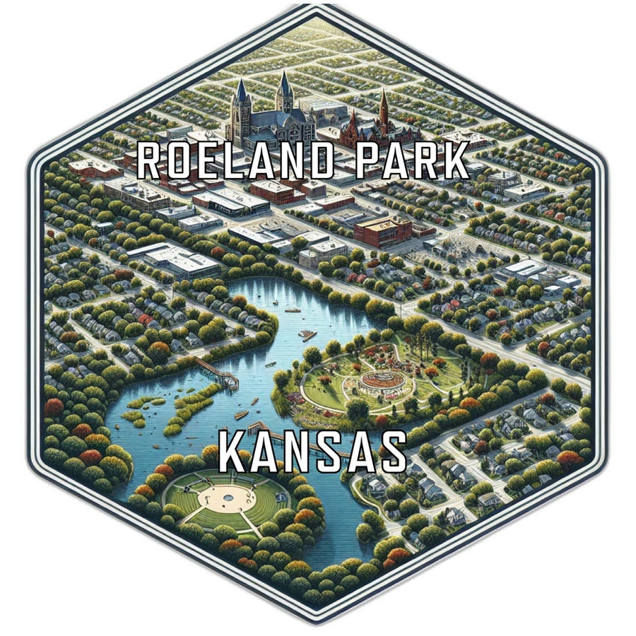 Roeland Park Kansas Travel Destination Souvenir Vinyl Decal Sticker Image 1