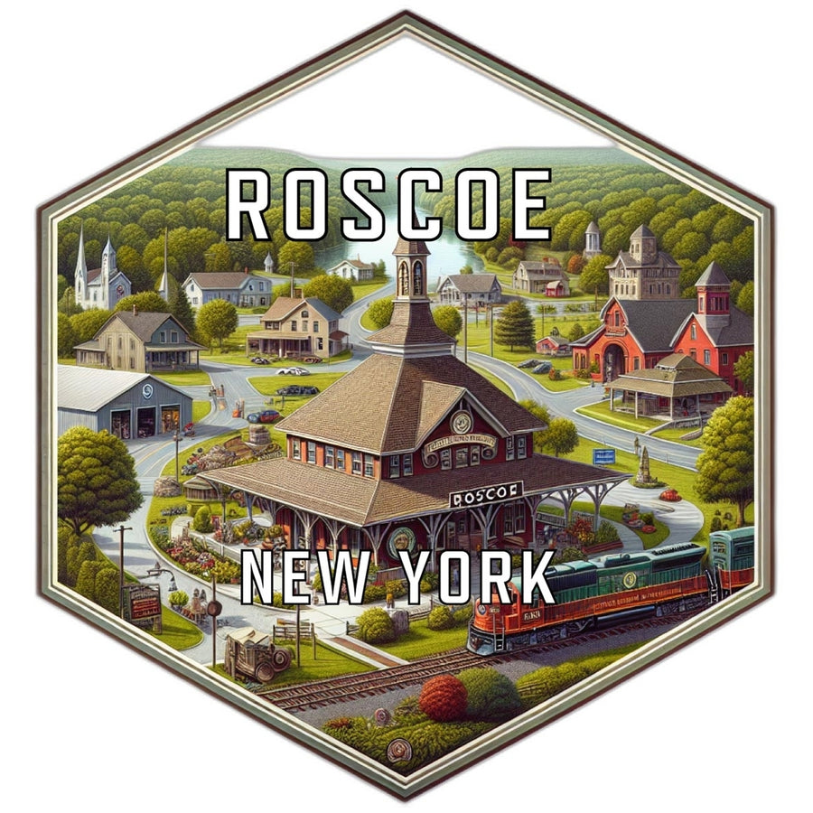 Roscoe York Travel Destination Souvenir Vinyl Decal Sticker Image 1