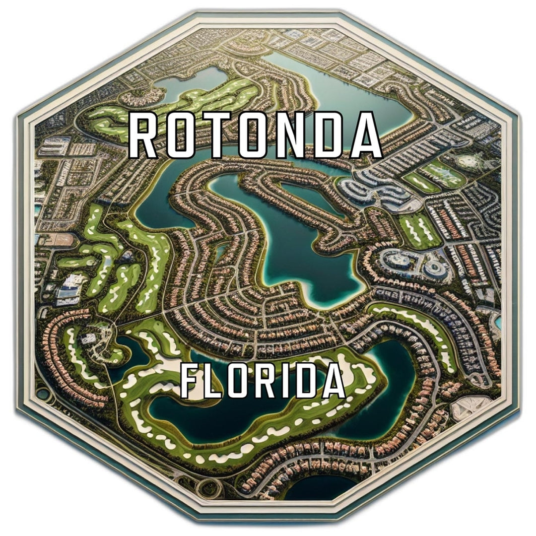 Rotonda Florida Travel Destination Souvenir Vinyl Decal Sticker Image 1