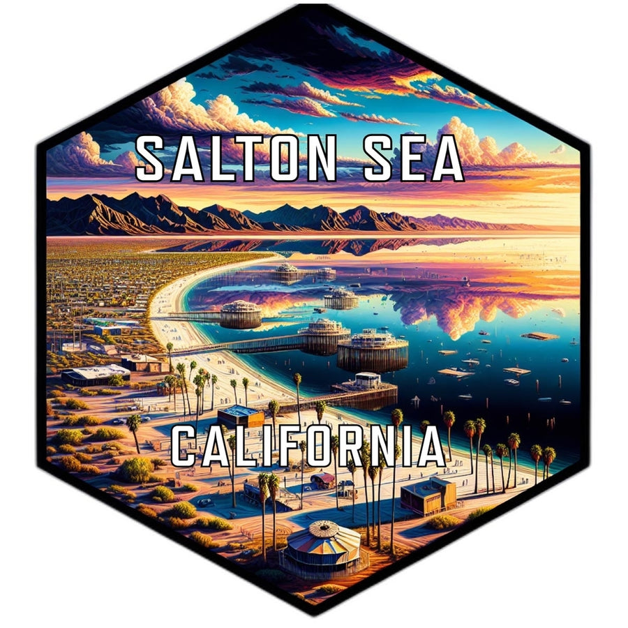 Salton Sea California Travel Destination Souvenir Vinyl Decal Sticker Image 1