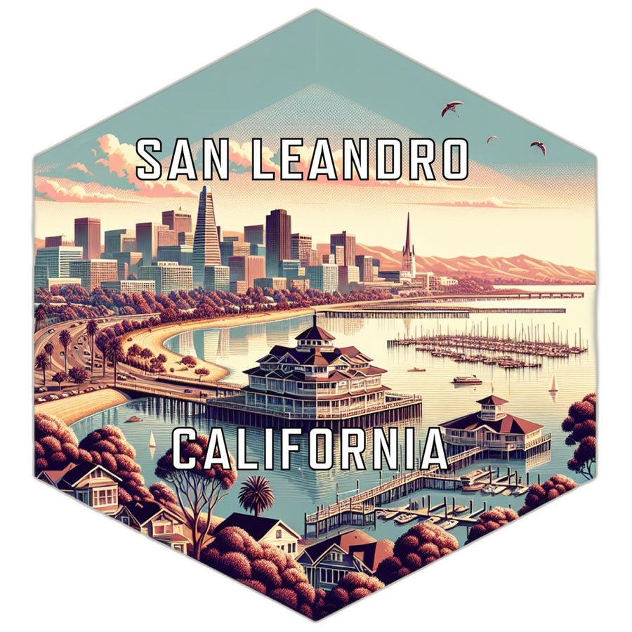 San Leandro California Travel Destination Souvenir Vinyl Decal Sticker Image 1