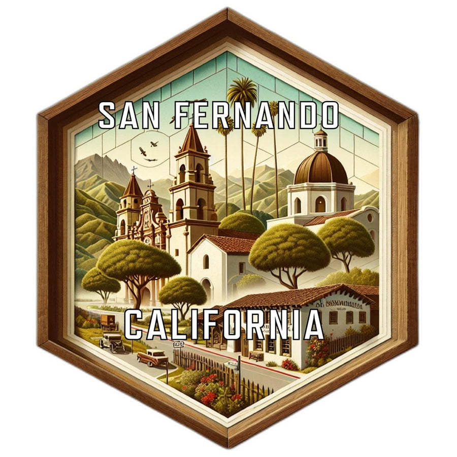 San Fernando California Travel Destination Souvenir Vinyl Decal Sticker Image 1