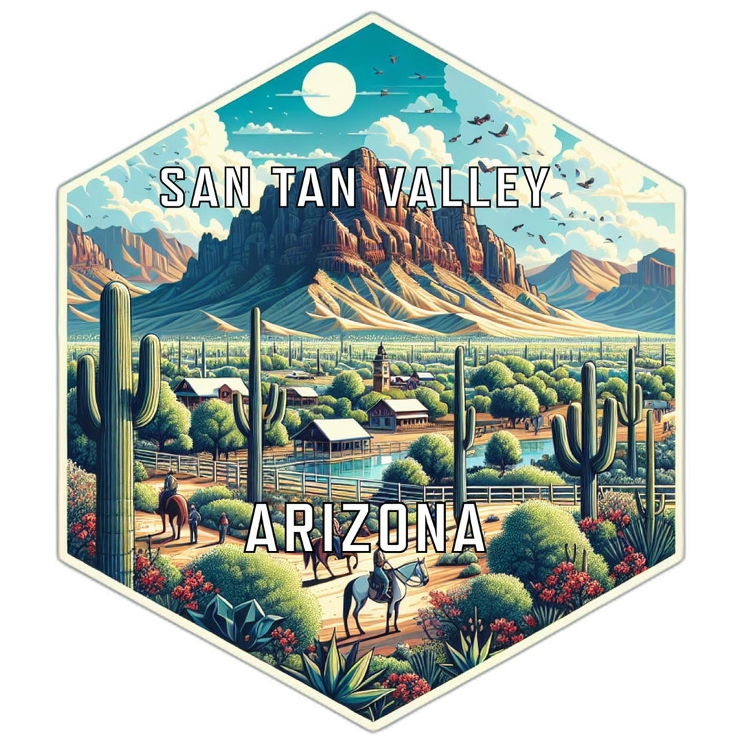 San Tan Valley Arizona Travel Destination Souvenir Vinyl Decal Sticker Image 1