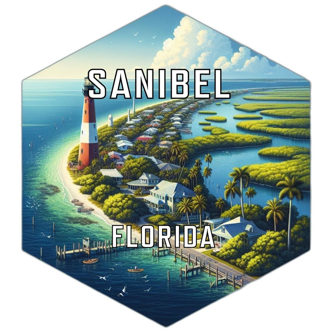 Sanibel Florida Travel Destination Souvenir Vinyl Decal Sticker Image 1